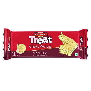 Picture of Britannia Treat Vanilla Creme Wafer Biscuit 55 gm