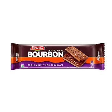 Picture of Britannia The Original Bourbon - Creme Biscuit with Chocolate | 150gm