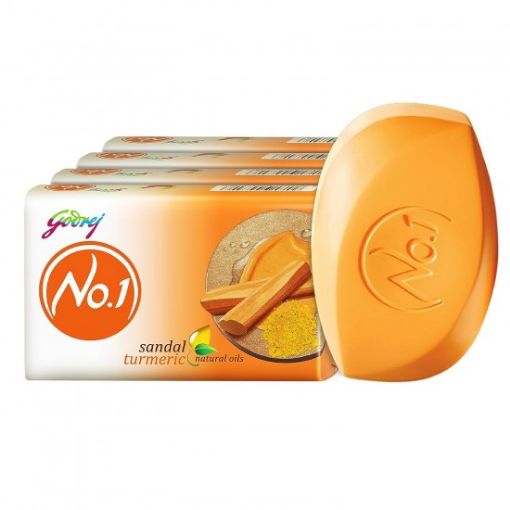 Picture of Godrej No.1 Sandal & Turmeric Soap 4X150gm