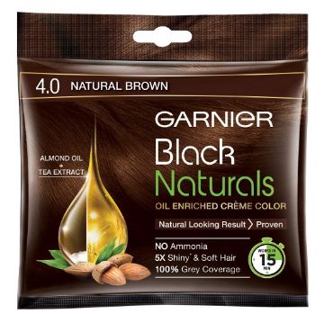 Picture of Garnier Black Natural Brown Color Shade (4.0) 40gm