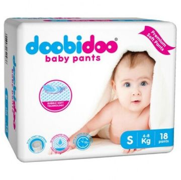 Picture of Doobidoo Premium Baby Pants (S) 18 count (4 - 8 kg)