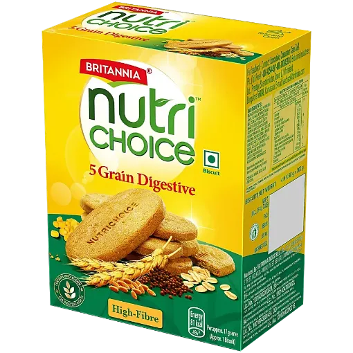 Picture of Britannia NutriChoice 5 Grain Digestive Biscuits - High Fibre 200 gm