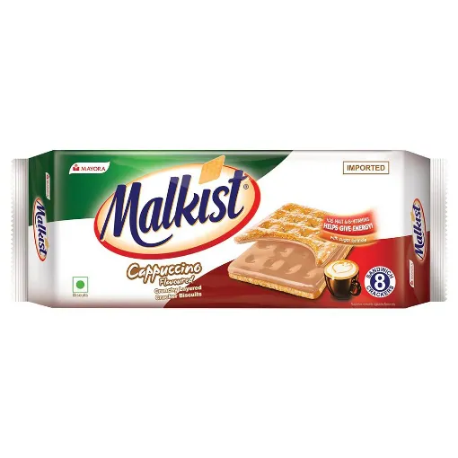 Picture of Malkist Cappuccino Flavoured Crunchy Layered Cracker Biscuits 144 gm