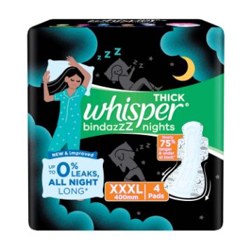 Picture of Whisper Thick Bindazzz Nights XXXL+ 4pads