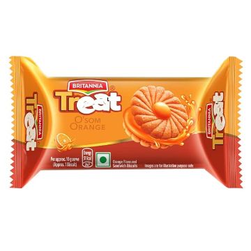 Picture of Britannia Treat Orange Creme Biscuits 50g