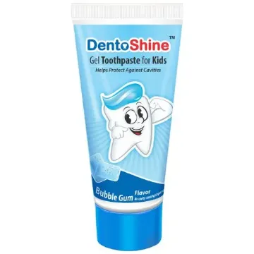 Picture of Dentoshine Gel Toothpaste For Kids - Bubble Gum Flavour 80g
