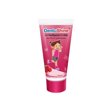Picture of DentoShine Gel Toothpaste for Kids – Raspberry Flavor 80 g