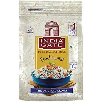 Picture of India Gate Traditional Pure Basmati Rice, 1 kg
