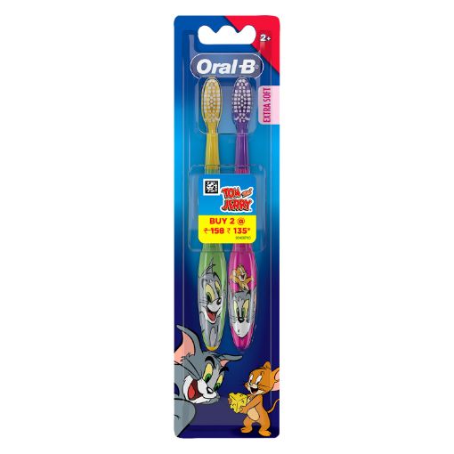 Picture of Oral-B Tom & Jerry Extra Soft Kids Toothbrush 2pc