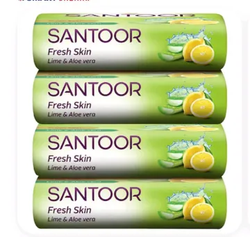 Picture of Santoor Fresh Skin Lime & Aloe Vera 4*150gm